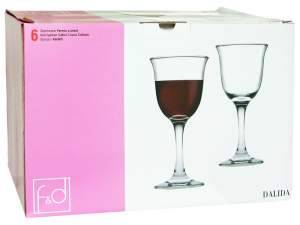 «Набор бокалов для вина "Dalida" 6шт 300мл» - фото 1
