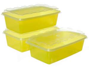Купить Набор контейнеров для заморозки 3шт ZIP лимон