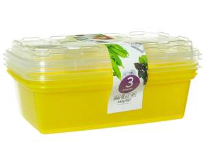 «Набор контейнеров для заморозки 3шт ZIP лимон» - фото 1