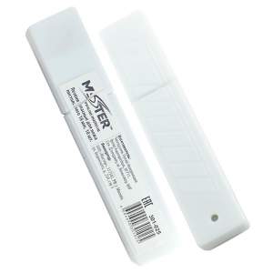 Купить Лезвия для ножей сегментные 18мм "MASTER" KWB-02  в белом футляре (10шт) (301-025)