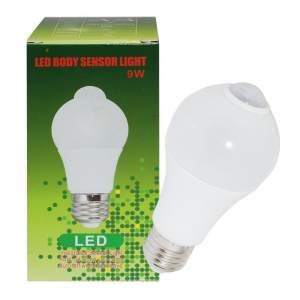 Купить Лампа LED с датчиком движения 9W 6500К E27 A70