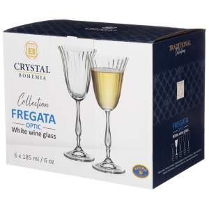 «Набор бокалов для вина 6шт 185мл "Fregata Optic"» - фото 1
